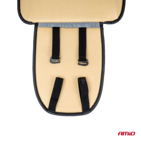 ΠΛΑΤΟΚΑΘΙΣΜΑ ΜΕ ΧΑΝΤΡΕΣ ΚΑΙ ΜΑΞΙΛΑΡΑΚΙ ΜΕΣΗΣ ΑΠΟ ΠΟΛΥΕΣΤΕΡΙΚΟ ΑΦΡΩΔΕΣ ΥΛΙΚΟ 147x68cm ΜΑΥΡΟ AMIO - 1 Τεμ. Auto Moto Tyres 