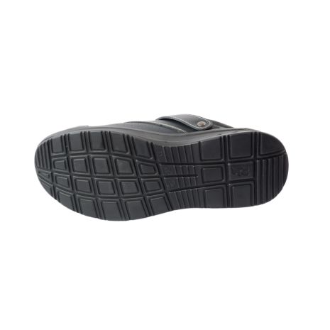 Πιστοποιημένα Παπούτσια Ασφαλείας Εργασίας σε στυλ Σαμπό Basic 2.0 από την Euroroutier σε μέγεθος EU42/UK8 σε Μαύρο Χρώμα με Λευκές Ραφές, Γκρι λεπτομέρεια και Λουράκι Αστραγάλου Auto Moto Tyres 