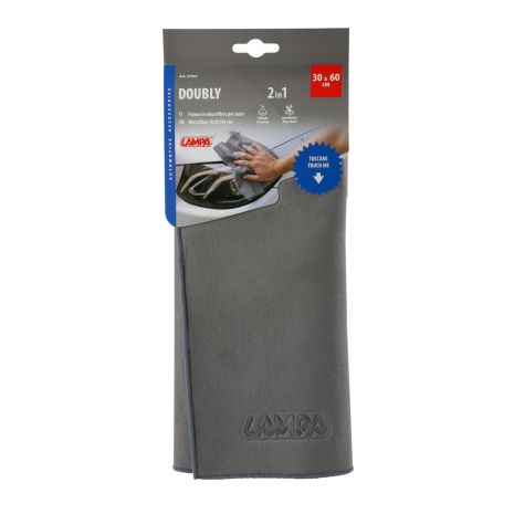 ΠΑΝΑΚΙ ΚΑΘΑΡΙΣΜΟΥ/ΣΤΕΓΝΩΜΑΤΟΣ DOUBLY 2in1 ΑΠΟ ΜΙΚΡΟΙΝΕΣ (MICROFIBRE) M 30x60cm LAMPA - 1 ΤΕΜ. Auto Moto Tyres 