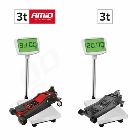 ΓΡΥΛΟΣ ΥΔΡΑΥΛΙΚΟΣ ΜΕ ΡΟΔΕΣ 3.000KG (ΥΨΟΣ 75-510mm) - 1 Τεμ. Auto Moto Tyres 