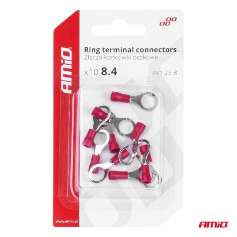 ΦΙΣΑΚΙΑ ΔΑΧΤΥΛΙΔΙ ΚΟΚΚΙΝΑ RV1.25-8 / 8.4mm ΑΜΙΟ - 10 ΤΕΜ. Auto Moto Tyres 