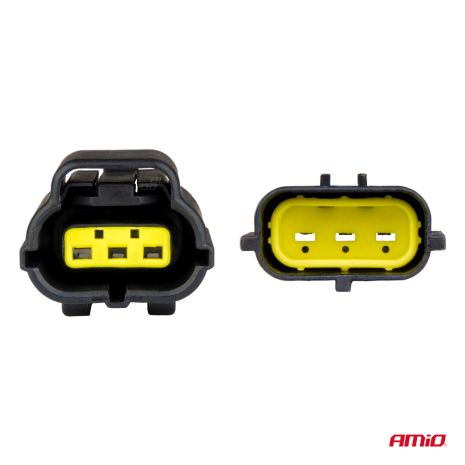 ΦΙΣΑ ΣΥΝΔΕΣΗΣ ΜΕ ΥΠΟΔΟΧΗ 3 PIN Φ2,2mm ΑΔΙΑΒΡΟΧΗ AMIO - 1 τεμ. Auto Moto Tyres 