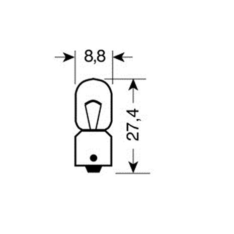 ΛΑΜΠΑΚΙΑ ΜΙΝΙΟΝ 12V T4W BA9s ΜΩΒ Auto Moto Tyres 