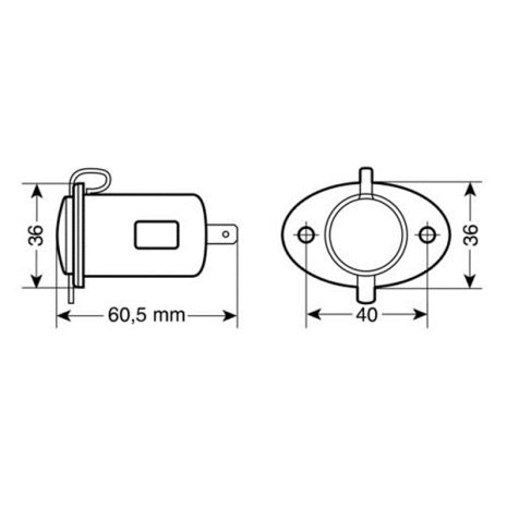 ΠΡΙΖΑ ΑΝΑΠΤΗΡΑ ΓΙΑ ΠΑΝΕΛ ΣΤΕΓΑΝΗ ΜΕ ΑΣΦΑΛΕΙΑ ΚΑΙ 90cm ΚΑΛΩΔΙΟ 12/24V Auto Moto Tyres 