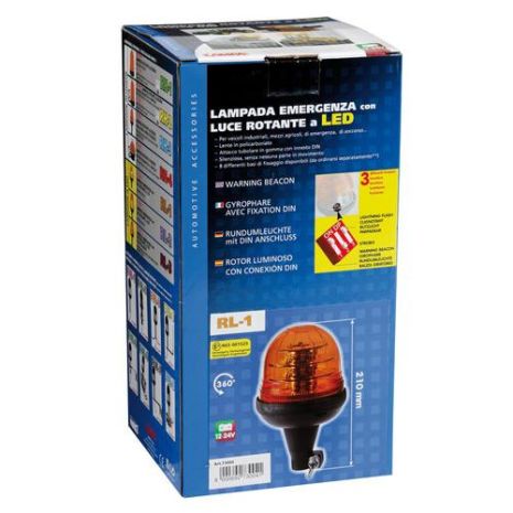Φάρος βιδωτός  RL-1 12V/24V με DIN 125x210mm Auto Moto Tyres 