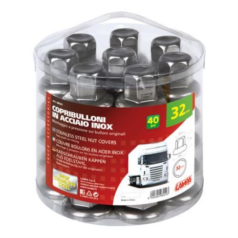 ΚΑΠΑΚΙΑ ΠΑΞΙΜΑΔΙΩΝ / ΜΠΟΥΛΟΝΙΩΝ ΦΟΡΤΗΓΟΥ ΧΡΩΜΙΟΥ 32mm Auto Moto Tyres 