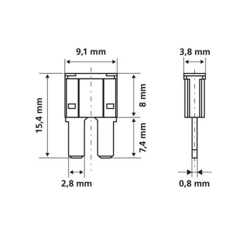 ΑΣΦΑΛΕΙΕΣ ΣΕ ΚΑΡΤΕΛΑ ΣΕΤ 10ΤΕΜ. MICRO-DUE 12/32V Auto Moto Tyres 