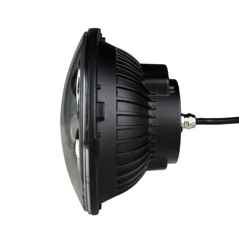 ΦΑΝΑΡΙ ΣΤΡΟΓΓΥΛΟ 7 ΙΝΤΣΩΝ ME 8LED CREE (XML-10W) 9-36V 6000-6500K ΜΑΥΡΟ Auto Moto Tyres 