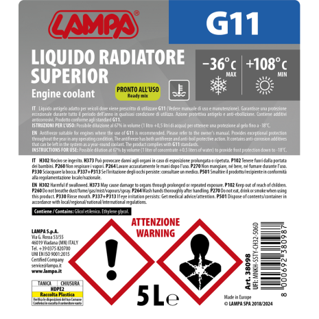 ΑΝΤΙΨΥΚΤΙΚΟ SUPERIOR-BLUE -3,5°C ΕΩΣ -36°C 5000ml ΣΥΜΠΙΚΝΩΜΕΝΟ (ΠΑΡΑΦΛΟΥ) Auto Moto Tyres 