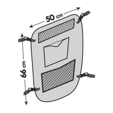 ΔΙΑΧΩΡΙΣΤΙΚΟ  ΚΑΜΠΙΝΑΣ ΑΥΤΟΚΙΝΗΤΟΥ (ΠΡΟΣΤΑΤΕΥΤΙΚΟΣ ΦΡΑΓΜΟΣ) ΓΙΑ ΣΚΥΛΟΥΣ PET-4 (50 X 66 cm) Auto Moto Tyres 