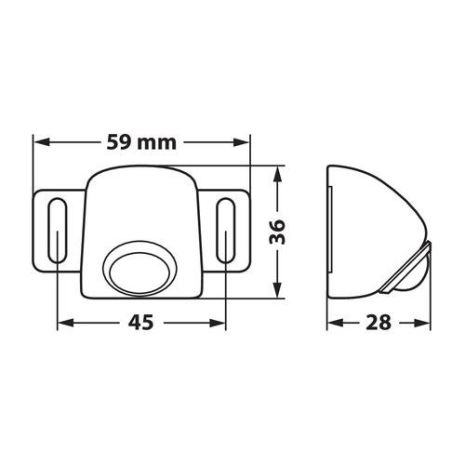ΒΟΗΘΗΤΙΚΟ ΦΩΣ ΟΠΙΣΘΕΝ 12/24V 6LED 4W 500lm 6.000K LED-PROJECTOR 59x36x28mm ΛΕΥΚΟ ΦΩΣ ΑΔΙΑΒΡΟΧΟ Auto Moto Tyres 