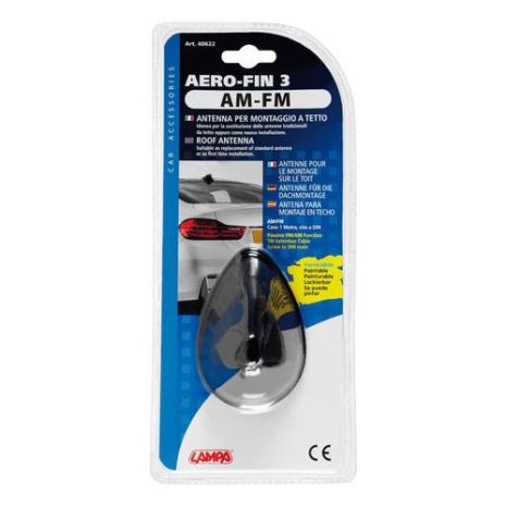 ΚΕΡΑΙΑ ΚΑΡΧΑΡΙΑΣ AERO-FIN 3 ΜΑΥΡΗ AM/FM 66x97x70mm Auto Moto Tyres 