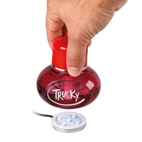 ΒΑΣΗ ΦΩΤΙΖΟΜΕΝΗ ΑΡΩΜΑΤΙΚΟΥ TRUCKY 12/24V - ΚΟΚΚΙΝΟ (ΦΙΣ ΑΝΑΠΤΗΡΑ/ΚΑΛΩΔΙΟ 150 cm) Auto Moto Tyres 