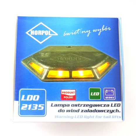 ΦΩΣ ΠΡΟΕΙΔΟΠΟΙΗΣΗΣ ΥΔΡΑΥΛΙΚΗΣ ΠΟΡΤΑΣ 12/24V HOR80 7W 4LED 6ΓΩΝΟ 103x90x12mm Auto Moto Tyres 