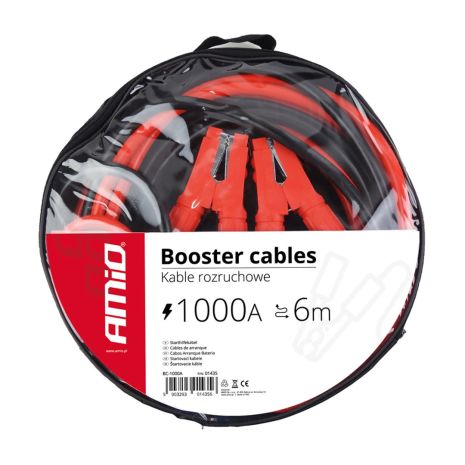 ΡΕΥΜΑΤΟΔΟΤΕΣ 1000A 6m (ΚΑΛΩΔΙΑ ΦΟΡΤΙΣΗΣ ΜΠΑΤΑΡΙΑΣ) AMIO Auto Moto Tyres 