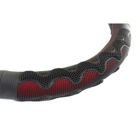 ΚΑΛΥΜΜΑ ΤΙΜΟΝΙΟΥ 37/39CM SWC-25 ΜΑΥΡΟ/ΚΟΚΚΙΝΟ Auto Moto Tyres 