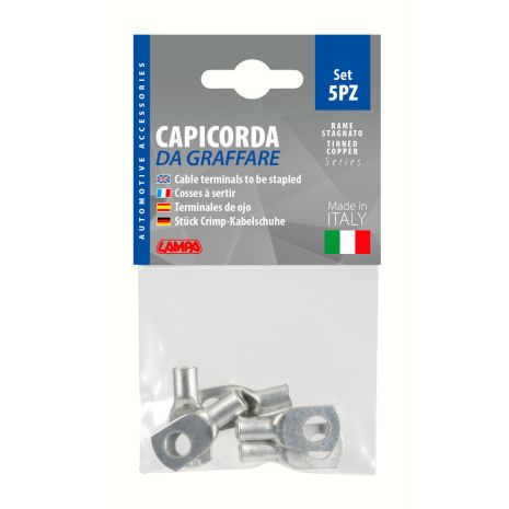 ΑΚΡΟΔΕΚΤΕΣ ΚΑΛΩΔΙΩΝ ΜΠΑΤΑΡΙΑΣ 35 mm²  ΜΕ ΤΡΥΠΑ 8mm 5ΤΕΜ Auto Moto Tyres 