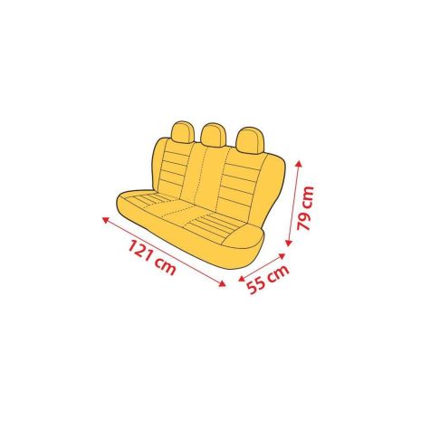 ΚΑΛΥΜΜΑ ΠΙΣΩ ΚΑΘΙΣΜΑΤΩΝ ΠΟΛΥΕΣΤΕΡΙΚΟ ΥΦΑΣΜΑ ΜΑΥΡΟ DUKA REAR-FIT MODULAR SERIES LAMPA - 1 ΤΕΜ Auto Moto Tyres 