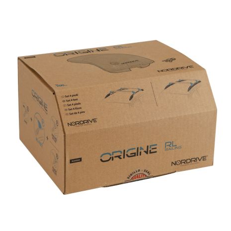 ΣΤΑΝΤΑΡ ΠΟΔΙ ΜΕ ΚΑΠΑΚΙΑ ΚΑΙ ΚΛΕΙΔΑΡΙΑ ORIGINE RAIL ΓΙΑ ΜΠΑΡΕΣ SILENZIO CX (STANDARD/FLUSH) - 4ΤΕΜ. Auto Moto Tyres 