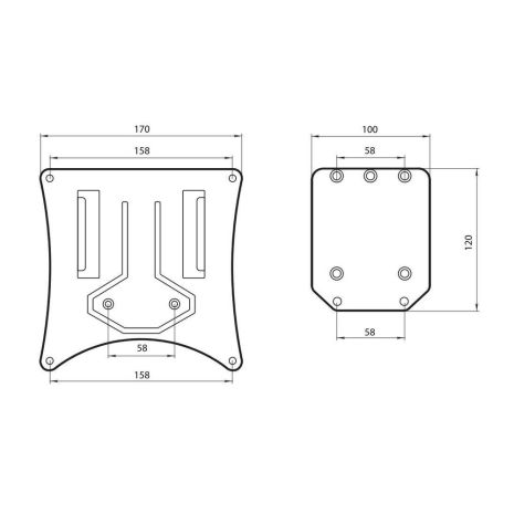 ΒΑΣΗ ΣΤΗΡΙΞΗΣ ΠΙΝΑΚΙΔΑΣ MOTO ΑΛΟΥΜΙΝΙΟΥ EASY-OFF ΜΕ ΑΠΟΣΠΩΜΕΝΟ ΣΥΣΤΗΜΑ ΓΙΑ ENDURO/OFF-ROAD 170x158mm LAMPA - 1 Tεμ. Auto Moto Tyres 