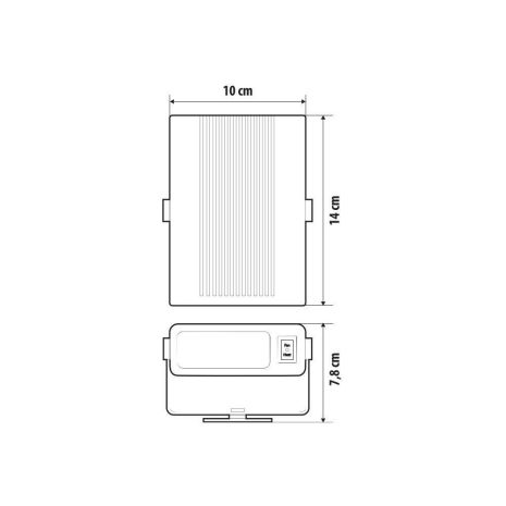 ΑΕΡΟΘΕΡΜΟ / ΑΝΕΜΙΣΤΗΡΑΣ 24V/150w ΓΙΑ ΨΥΧΡΟ / ΘΕΡΜΟ ΑΕΡΑ ΚΕΡΑΜΙΚΗΣ ΘΕΡΜΑΝΣΗΣ  ΜΕ ΚΑΛΩΔΙΟ 140cm 140x100x78 LAMPA -1 ΤΕΜ. Auto Moto Tyres 