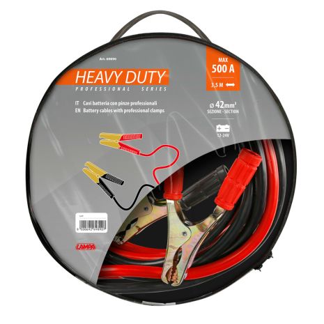 ΡΕΥΜΑΤΟΔΟΤΕΣ PROFESSIONAL SERIES HEAVY DUTY 500A 350cm LAMPA - 1 ΤΕΜ. Auto Moto Tyres 