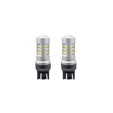 W21/5W T20 12/24V 6,2W 5600K LED 24xSMD3030 CAN-BUS ΛΕΥΚΟ 18x56mm 2ΤΕΜ. Auto Moto Tyres 