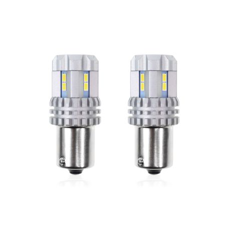 P21W BA15s 12/24V 22LED SMD ULTRABRIGHT CANBUS ΛΕΥΚΟ 2ΤΕΜ. Auto Moto Tyres 