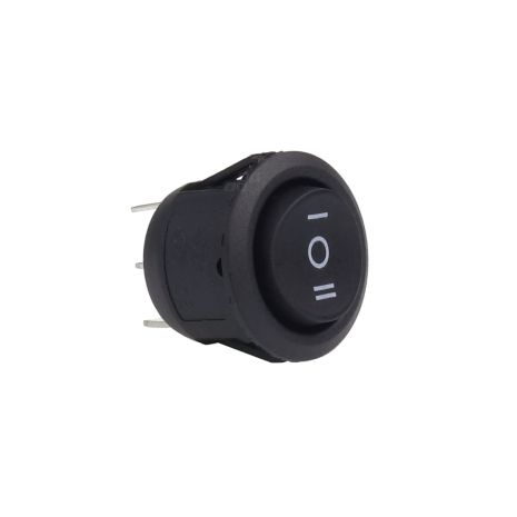 ΔΙΑΚΟΠΤΗΣ ΣΤΡΟΓΓΥΛΟΣ 3 ΘΕΣΕΩΝ 12V 2cm BU03 AMIO - 1ΤΕΜ. Auto Moto Tyres 