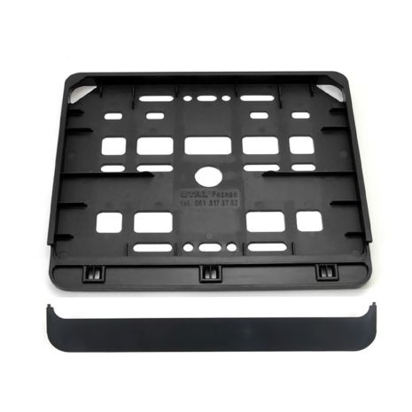 ΠΛΑΙΣΙΟ ΠΙΝΑΚΙΔΑΣ MOTO 150 Χ 190 mm (ΜΑΥΡΟ/ΠΛΑΣΤΙΚΟ) AMiO - 1 ΤΕΜ. Auto Moto Tyres 