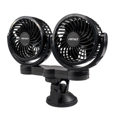 ΑΝΕΜΙΣΤΗΡΑΣ ΔΙΠΛΟΣ 24V 2χ4''(10,8cm) ΜΕ ΦΙΣ ΑΝΑΠΤΗΡΑ 2 ΤΑΧΥΤΗΤΩΝ ΜΕ ΒΕΝΤΟΥΖΑ PRO SERIES AMIO ΑΜΙΟ - 1 ΤΕΜ. Auto Moto Tyres 