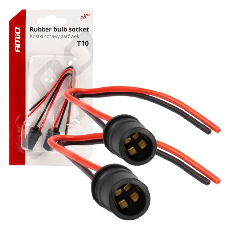 ΦΙΣΑ 12/24V  ΓΙΑ ΛΑΜΠΕΣ T10/ W5W/ W3W/ W16W ME ΚΑΛΩΔΙΟ ΑΜΙΟ - 2 ΤΕΜ. Auto Moto Tyres 