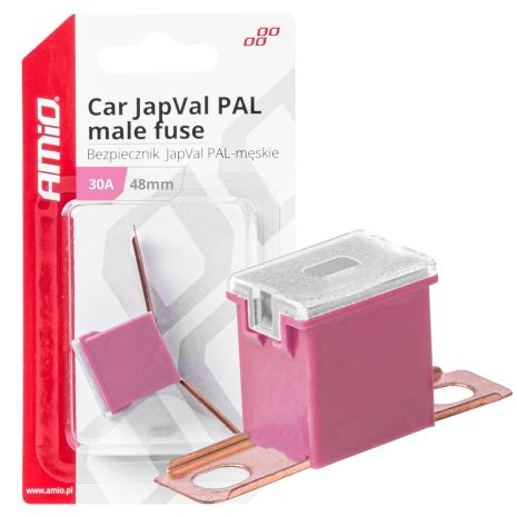 ΑΣΦΑΛΕΙΑ JapVal PAL ΑΡΣΕΝΙΚΗ 48mm 30A ΣΕ ΡΟΖ ΧΡΩΜΑ AMIO - 1 Τεμ. Auto Moto Tyres 