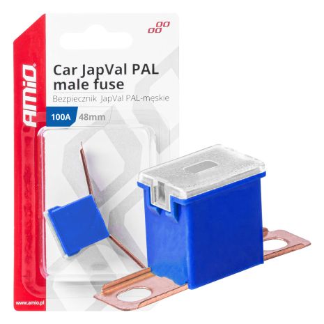 ΑΣΦΑΛΕΙΑ JapVal PAL ΑΡΣΕΝΙΚΗ 48mm 100A ΣΕ ΜΠΛΕ ΧΡΩΜΑ AMIO - 1 Τεμ. Auto Moto Tyres 
