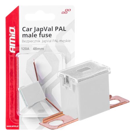 ΑΣΦΑΛΕΙΑ JapVal PAL ΑΡΣΕΝΙΚΗ 48mm 120A ΣΕ ΛΕΥΚΟ ΧΡΩΜΑ AMIO - 1 Τεμ. Auto Moto Tyres 