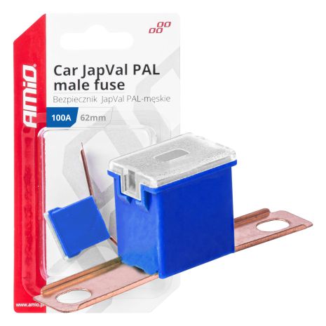 ΑΣΦΑΛΕΙΑ JapVal PAL ΑΡΣΕΝΙΚΗ 62mm 100A ΣΕ ΜΠΛΕ ΧΡΩΜΑ AMIO - 1 Τεμ. Auto Moto Tyres 