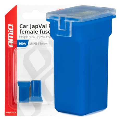 ΑΣΦΑΛΕΙΕΣ JapVal PAL ΜΙΝΙ 17mm ΘΗΛΥΚΕΣ 100A ΣΕ ΜΠΛΕ ΧΡΩΜΑ AMIO - 2 Τεμ. Auto Moto Tyres 