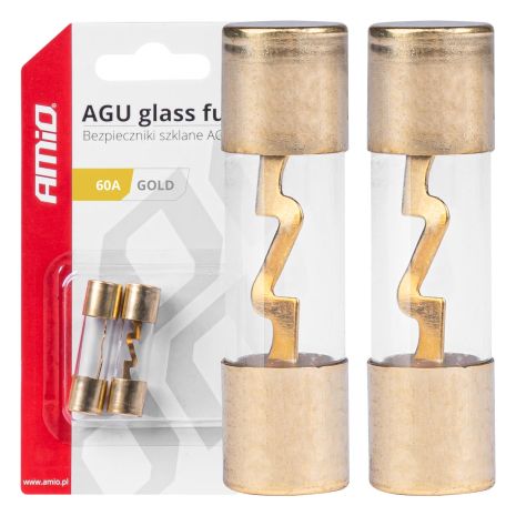 ΑΣΦΑΛΕΙΕΣ ΓΥΑΛΙΝΕΣ AGU AGU 60A 38x10,3mm  ΑΜΙΟ - 2 ΤΕΜ. Auto Moto Tyres 