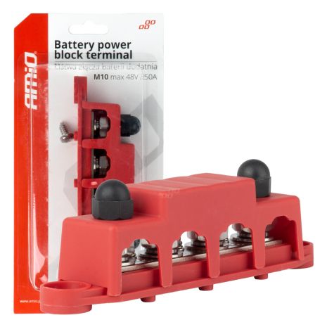 ΜΠΑΡΑ ΚΑΛΩΔΙΩΝ / ΤΕΡΜΑΤΙΚΟ 4 ΘΕΣΕΩΝ max 48V  AMIO - 1 Τεμ. Auto Moto Tyres 