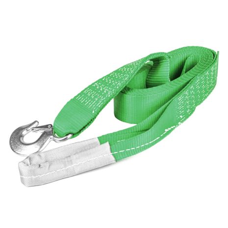 ΙΜΑΝΤΑΣ ΡΥΜΟΥΛΚΗΣΗΣ TOW ROPE H+U ΠΡΑΣΙΝΟ 75mm 8000KG 5m AMIO - 1 τεμ. Auto Moto Tyres 