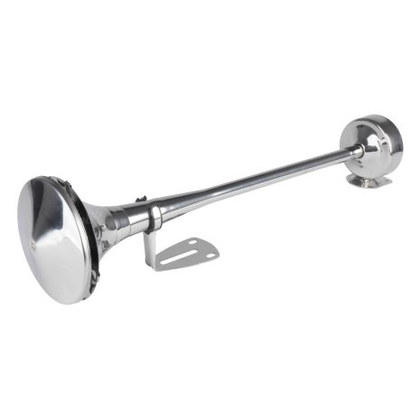 ΚΟΡΝΑ ΠΝΕΥΜΑΤΙΚΗ ΜΟΝΗ 12/24V 115dB HIGH TONE ΜΗΚΟΣ:520mm ΧΡΩΜΙΟ ΑΜΙΟ - 1 ΤΕΜ. Auto Moto Tyres 