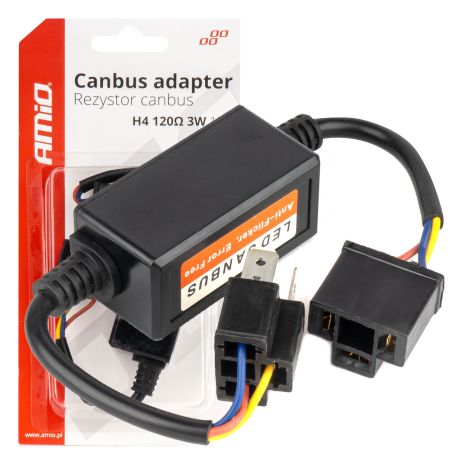 ΑΝΤΙΣΤΑΣΗ ΓΙΑ ΛΑΜΠΕΣ LED H4 12V 3W 120Ω AMIO - 1 τεμ. Auto Moto Tyres 