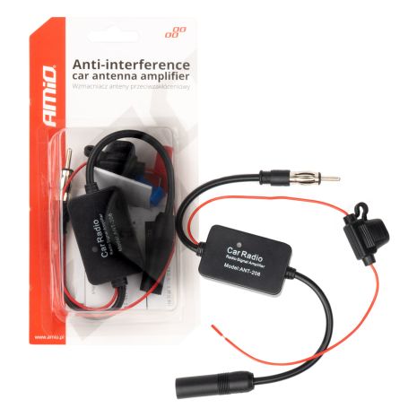 ΕΝΙΣΧΥΤΗΣ ΣΗΜΑΤΟΣ ΚΕΡΑΙΑΣ ΚΑΤΑ ΤΩΝ ΠΑΡΕΜΒΟΛΩΝ 12V - AM/FM AMIO - 1 τεμ. Auto Moto Tyres 