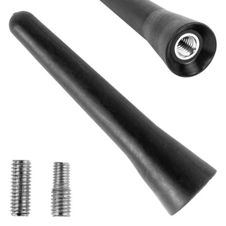 ΚΕΡΑΙΑ ΟΡΟΦΗΣ ANTM13 6.5cm ΜΕ 2 ΑΝΤΑΠΤΟΡΕΣ 5-6mm ΜΑΥΡΗ ΑΜΙΟ - 1 ΤΕΜ. Auto Moto Tyres 