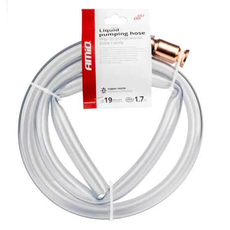 ΛΑΣΤΙΧΟ ΑΝΑΡΡΟΦΗΣΗΣ ΚΑΥΣΙΜΟΥ & ΥΓΡΩΝ ΑΣΦΑΛΕΙΑΣ (ΚΛΕΦΤΗΣ ΒΕΝΖΙΝΗΣ) ΜΕ ΣΤΟΜΙΟ ΧΑΛΚΟΥ 1,7m Φ19mm AMIO - 1 Τεμ. Auto Moto Tyres 