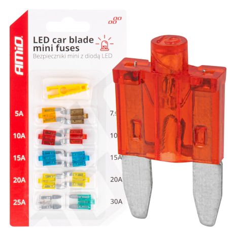 ΑΣΦΑΛΕΙΕΣ MINI BLADE (ΜΑΧΑΙΡΩΤΕΣ) & ΕΡΓΑΛΕΙΟ ΑΦΑΙΡΕΣΗΣ ΚΑΡΤΕΛΑ (5A/10A/15A/ 20A/25A)  -10 ΤΕΜ. Auto Moto Tyres 