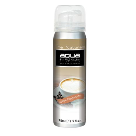 ΑΡΩΜΑΤΙΚΟ ΑΥΤΟΚΙΝΗΤΟΥ ΣΕ ΣΠΡΕΙ (SPRAY) ΜΕ ΑΡΩΜΑ ΚΑΠΟΥΤΣΙΝΟ (CAPPUCCINO) FLAVORS SERIES 75ml AQUA - 1 TEM. Auto Moto Tyres 