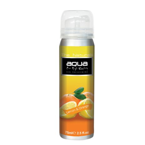 ΑΡΩΜΑΤΙΚΟ ΑΥΤΟΚΙΝΗΤΟΥ ΣΕ ΣΠΡΕΙ (SPRAY) ΜΕ ΑΡΩΜΑ ΛΕΜΟΝΙ & ΠΟΡΤΟΚΑΛΙ FLOWERS SERIES 75ml AQUA - 1 TEM. Auto Moto Tyres 