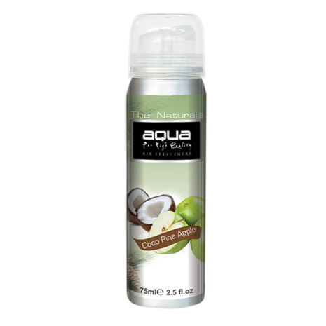 ΑΡΩΜΑΤΙΚΟ ΑΥΤΟΚΙΝΗΤΟΥ ΣΕ ΣΠΡΕΙ (SPRAY) ΜΕ ΑΡΩΜΑ ΚΑΡΥΔΑ & ΜΗΛΟ (COCOPINE APPLE) FRUITS SERIES 75ml AQUA - 1 TEM. Auto Moto Tyres 
