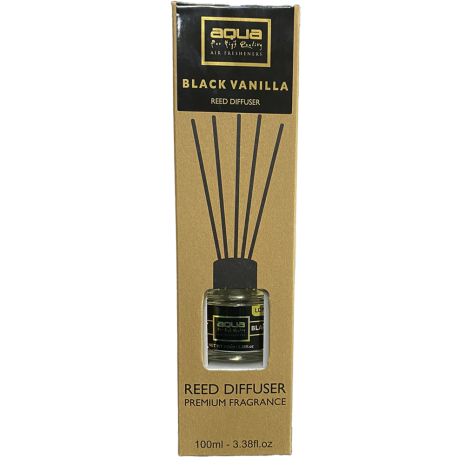 Αρωματικό Χώρου Black Vanilia Home Reed Diffuser με 6 Στικς Aqua 100 ml - 1 τμχ Auto Moto Tyres 